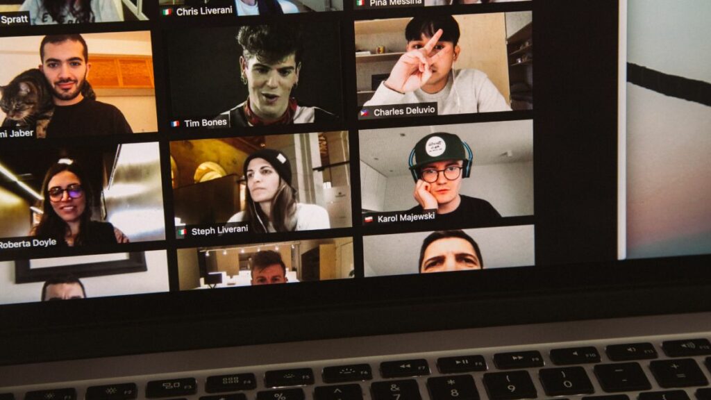 Video conference for remote team